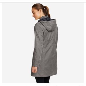 Women's Girl On The Go Insulated Trench Coat - removable lining EUC